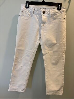 DL1961 White Slim Ankle Jeans
